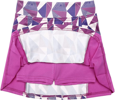 Arshiner Girl's Sport Skirts with Shorts Athletic Pleated Skort Colorful Performance Skorts