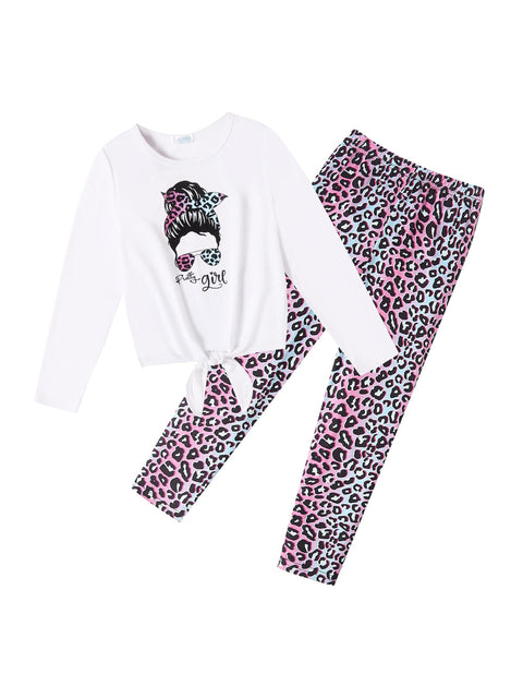 Arshiner Girls 2 Piece Outfits Long Sleeve Shirts and Leggings Sets