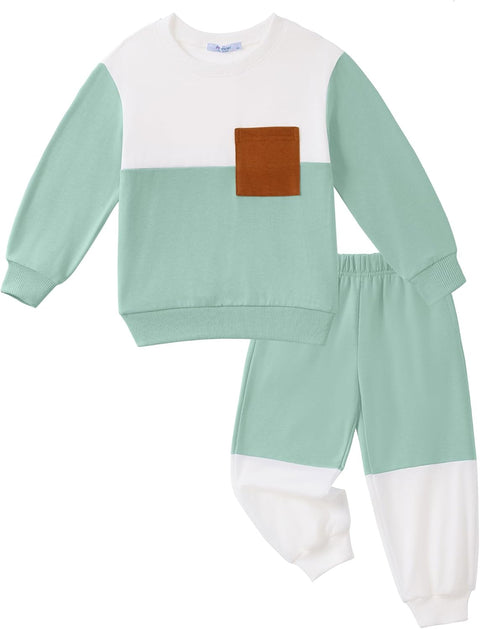 Arshiner Boys Sweatsuit Sweatshirt and Pants Tracksuit Set