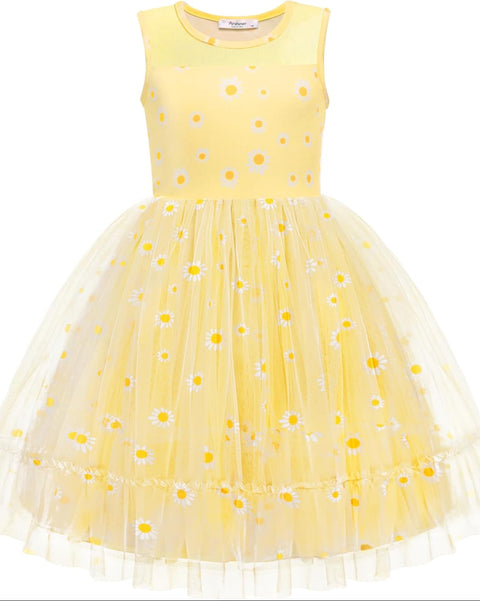 [2T-7Y] Arshiner Toddler Sleeveless Formal Dress Fancy Cute Tulle Glitter Dresses