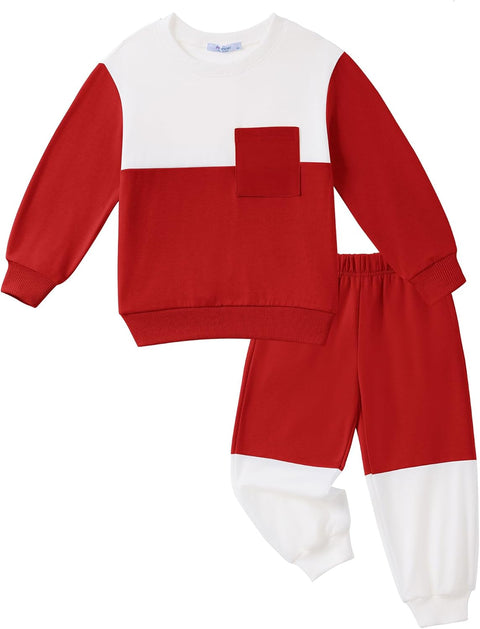 Arshiner Boys Sweatsuit Sweatshirt and Pants Tracksuit Set