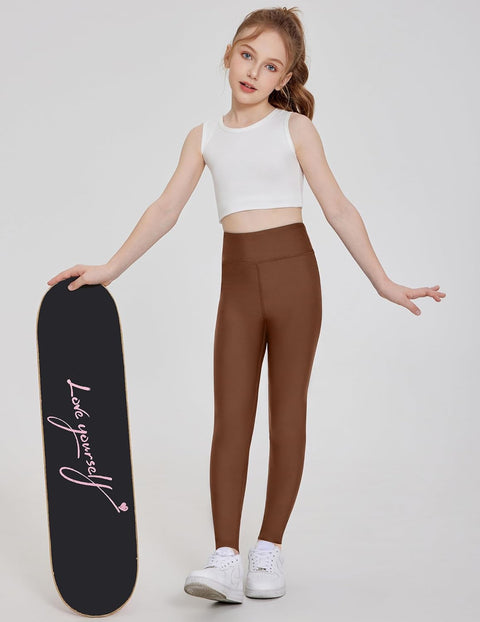 Arshiner Girls Fleece Lined Leggings Resistant Warm Yoga Pants