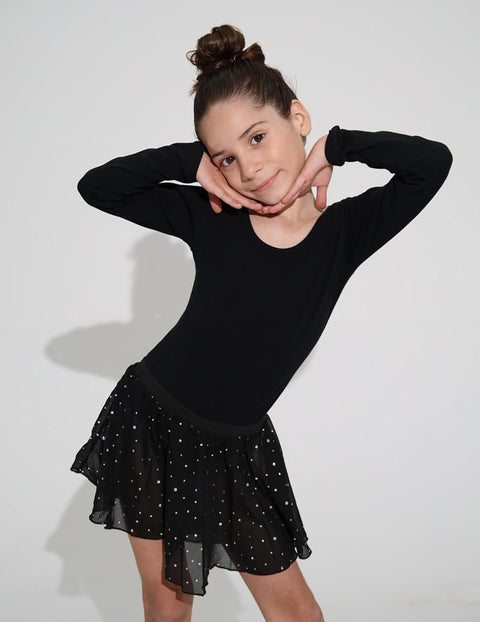 Arshiner Girls Ballet Leotards with Chiffon Dance Skirt