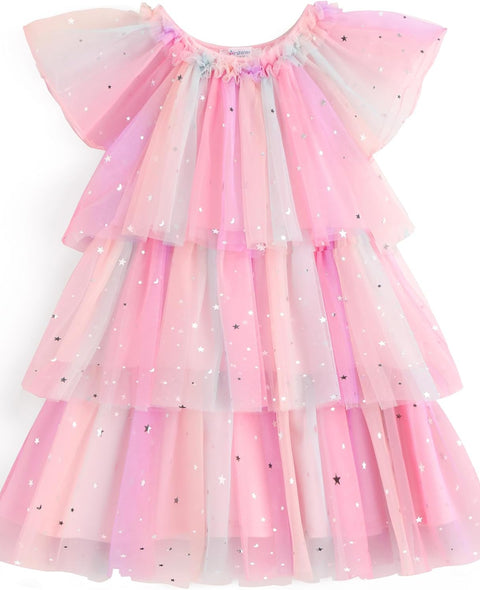 Arshiner Girls Tulle Dress Toddler Layered Tutu Dresses