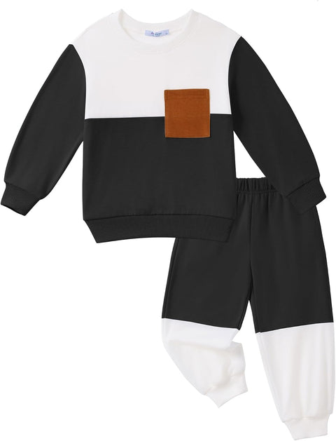 Arshiner Boys Sweatsuit Sweatshirt and Pants Tracksuit Set