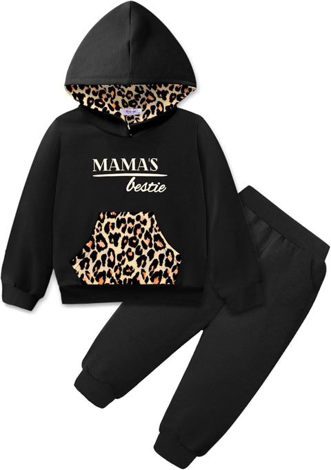 Arshiner Toddler Girl's 2Pcs Outfits Sets Hoodie Pants Set