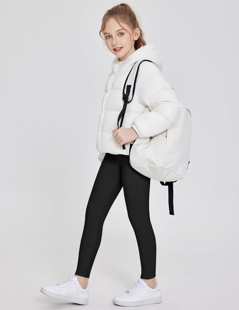 Arshiner Girls Fleece Lined Leggings Resistant Warm Yoga Pants