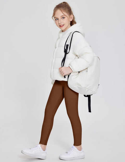 Arshiner Girls Fleece Lined Leggings Resistant Warm Yoga Pants