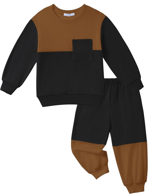 Arshiner Boys Sweatsuit Sweatshirt and Pants Tracksuit Set