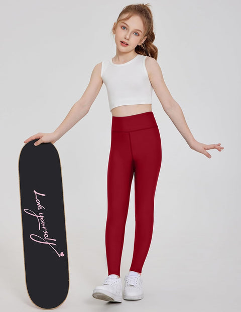 Arshiner Girls Fleece Lined Leggings Resistant Warm Yoga Pants