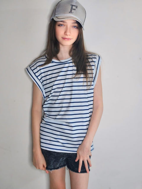 Arshiner Girls T Shirts Cap Sleeves Casual Summer Tops Tank Tee