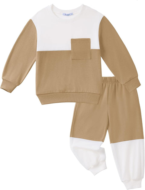 Arshiner Boys Sweatsuit Sweatshirt and Pants Tracksuit Set