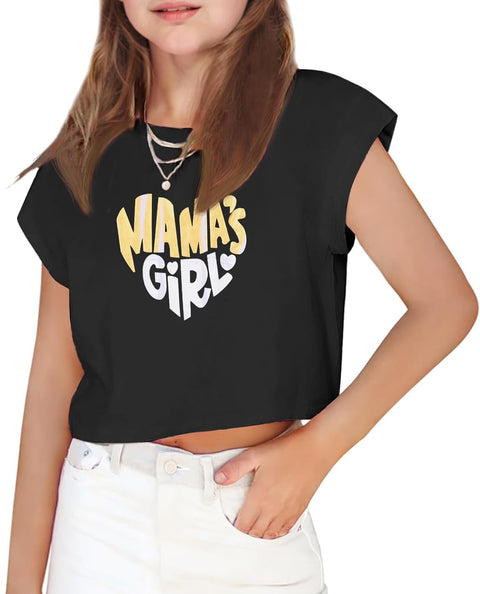 Arshiner Girls Shirt Crop Tops Short Sleeve Drop Shoulder Batwing Sleeve Tee