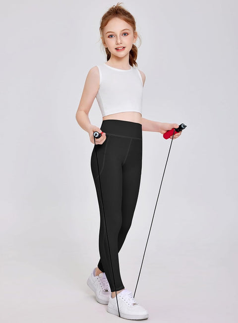 Arshiner Girls Athletic Leggings High Waist Yoga Pants