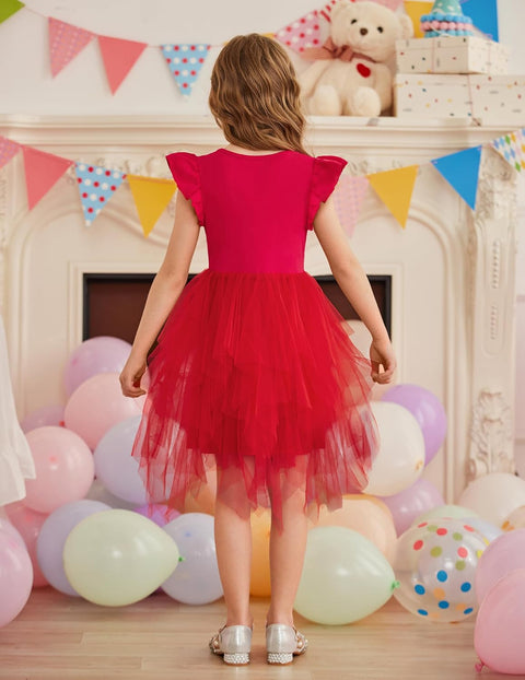 Arshiner Toddler Tutu Dress Girls Irregular Princess Formal Dresses