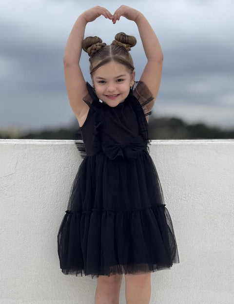 【2-6T】Arshiner Toddler Tutu Dress Girls Tulle Ruffle Bowknot Dresses