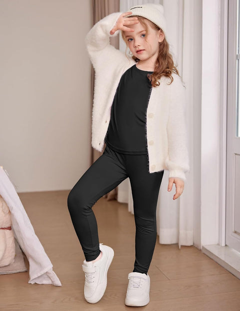 Arshiner Thermal Long Johns Girls Base Layer Top and Bottom Set