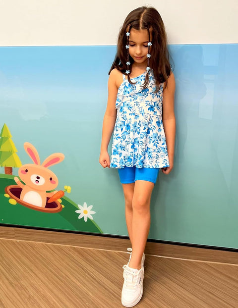 Arshiner Girls 2 Piece Outfits One Shoulder Ruffle Trim Top and Short Sets 6-14 Years