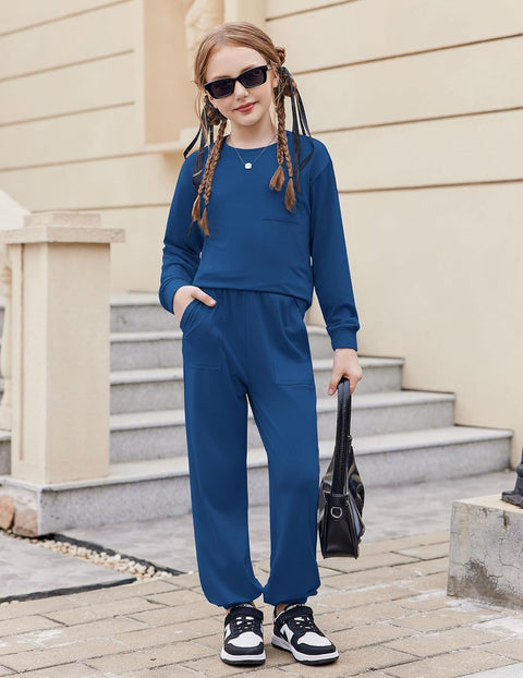 Arshiner Girls 2 Piece Outfits Casual Sets Sweatshirts and Sweatpants