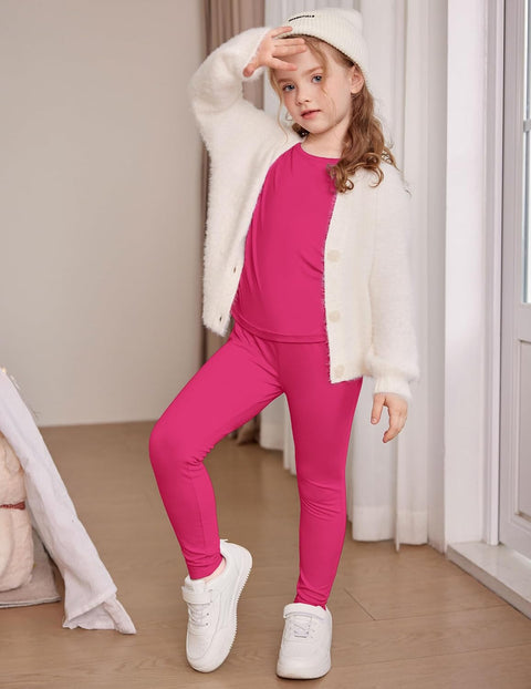Arshiner Thermal Long Johns Girls Base Layer Top and Bottom Set
