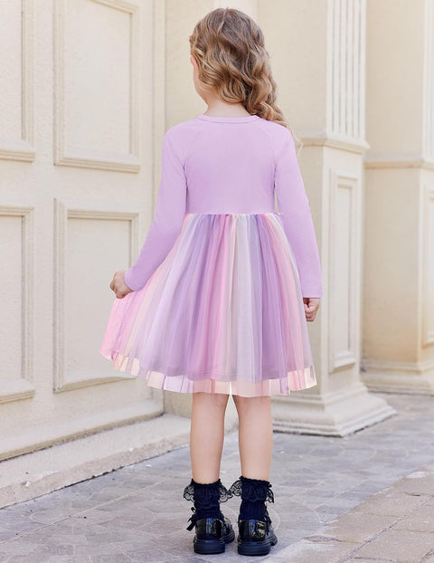 Arshiner Toddler Girls Tutu Dress Long Sleeve Party Dresses