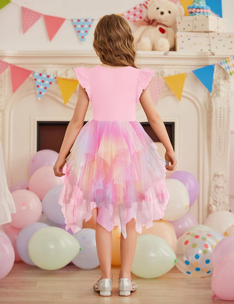 Arshiner Toddler Tutu Dress Girls Irregular Princess Formal Dresses