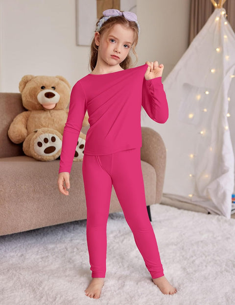 Arshiner Thermal Long Johns Girls Base Layer Top and Bottom Set