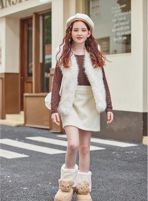 Arshiner Girls 2 Piece Outfits Slim Shirt and Leggings Set