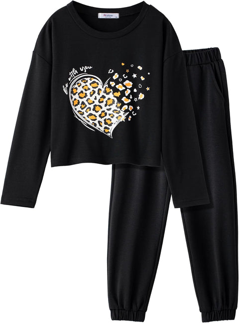 Arshiner Girls 2 Piece Outfits Tie Dye Sweatsuits Set