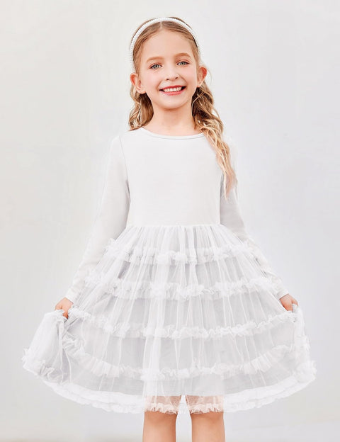 Arshiner Toddler Tutu Dress Girls Ruffle Tiered Party Dresses