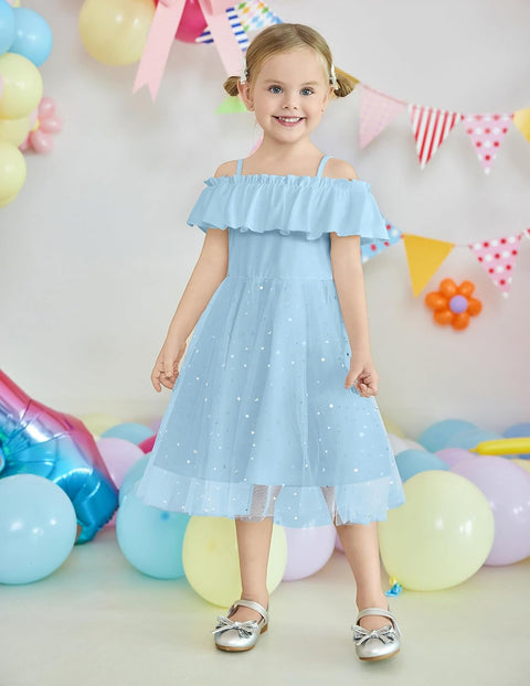 Arshiner Toddler Girl Tulle Dress Girls Sequin Dresses