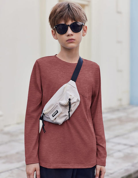 Arshiner Boys Long Sleeve Shirts Casual T Shirt