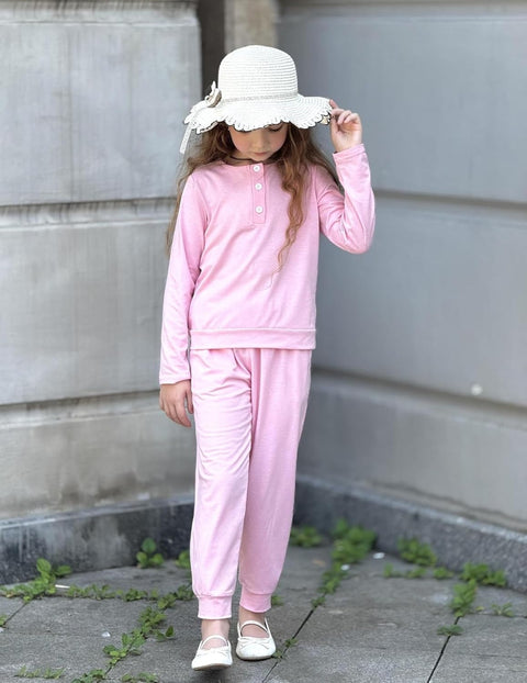 Arshiner Girls Clothes Crew Neck Long Sleeve Tops and Pants Set