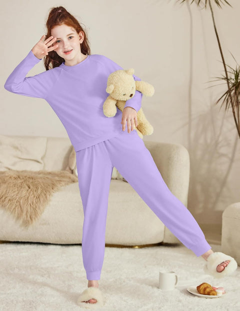 Arshiner Girls 2 Piece Outfits Long Sleeve Sweatsuit Set