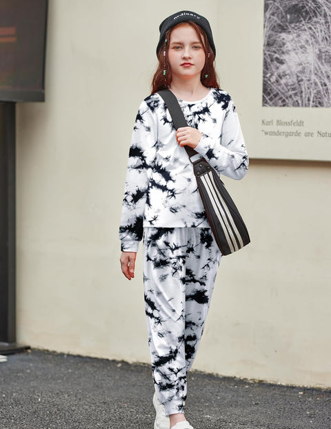 Arshiner Girls 2 Piece Outfits Fashion Tracksuits Jogger Set