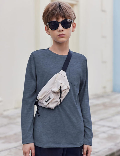 Arshiner Boys Long Sleeve Shirts Casual T Shirt