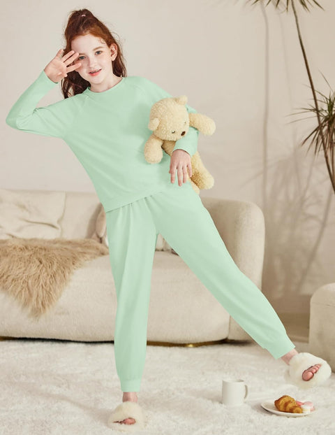 Arshiner Girls 2 Piece Outfits Long Sleeve Sweatsuit Set