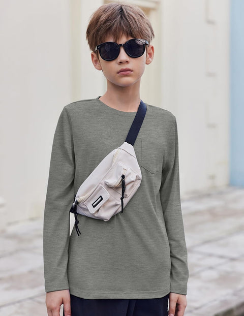 Arshiner Boys Long Sleeve Shirts Casual T Shirt