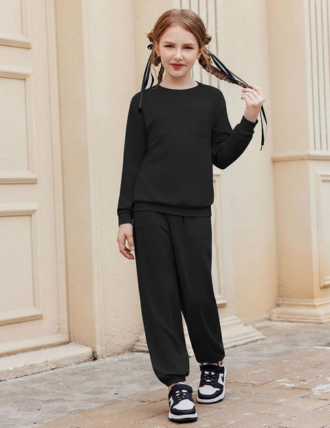 Arshiner Girls 2 Piece Outfits Casual Sets Sweatshirts and Sweatpants