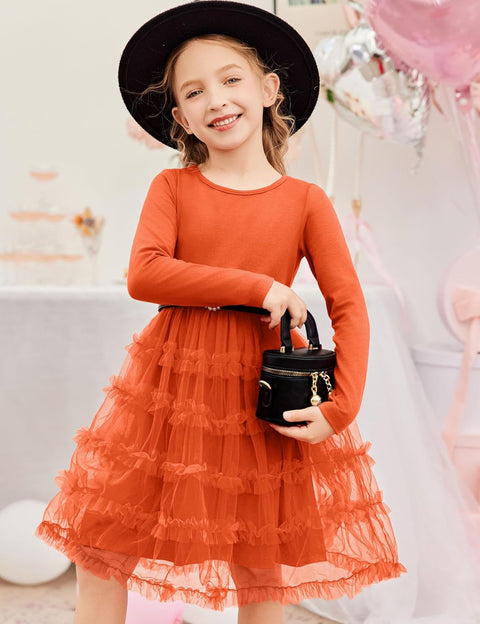 Arshiner Toddler Tutu Dress Girls Ruffle Tiered Party Dresses