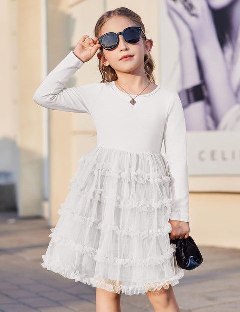 Arshiner Toddler Tutu Dress Girls Ruffle Tiered Party Dresses