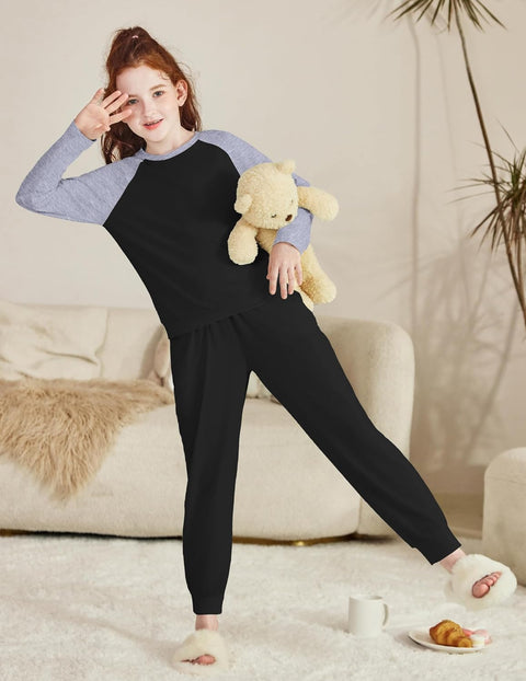 Arshiner Girls 2 Piece Outfits Long Sleeve Sweatsuit Set