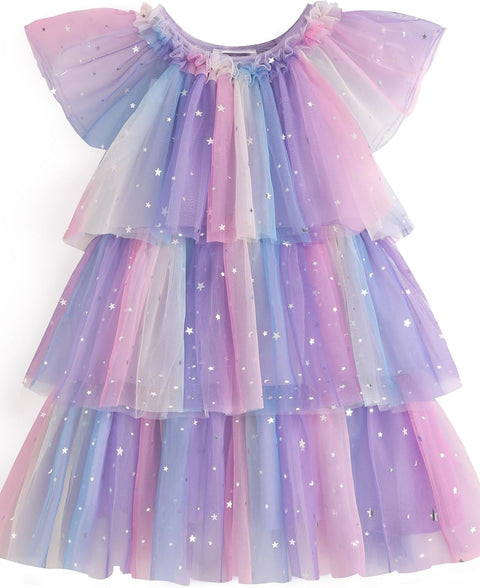 Arshiner Girls Tulle Dress Toddler Layered Tutu Dresses