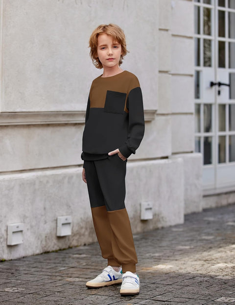 Arshiner Boys Sweatsuit Sweatshirt and Pants Tracksuit Set