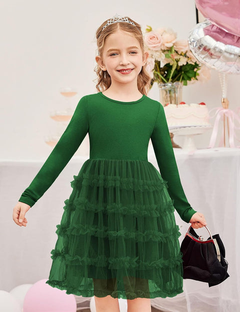 Arshiner Toddler Tutu Dress Girls Ruffle Tiered Party Dresses