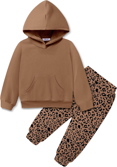 Arshiner Toddler Girl's 2Pcs Outfits Sets Hoodie Pants Set
