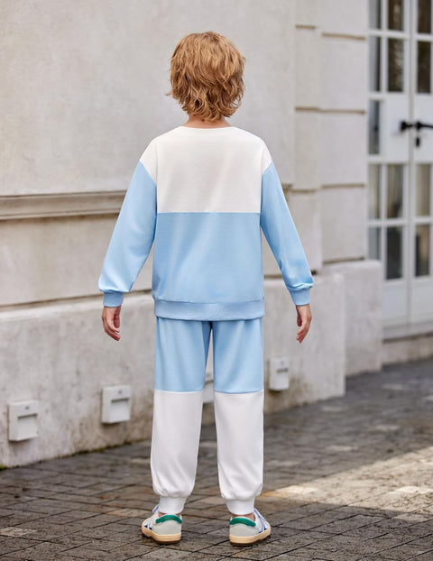 Arshiner Boys Sweatsuit Sweatshirt and Pants Tracksuit Set