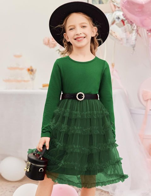 Arshiner Toddler Tutu Dress Girls Ruffle Tiered Party Dresses