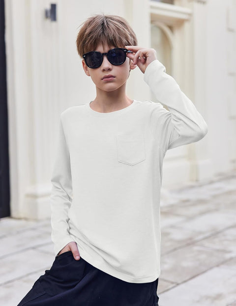 Arshiner Boys Long Sleeve Shirts Casual T Shirt