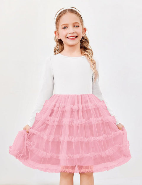 Arshiner Toddler Tutu Dress Girls Ruffle Tiered Party Dresses